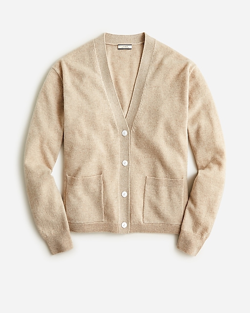 womens Cashmere patch-pocket cardigan sweater