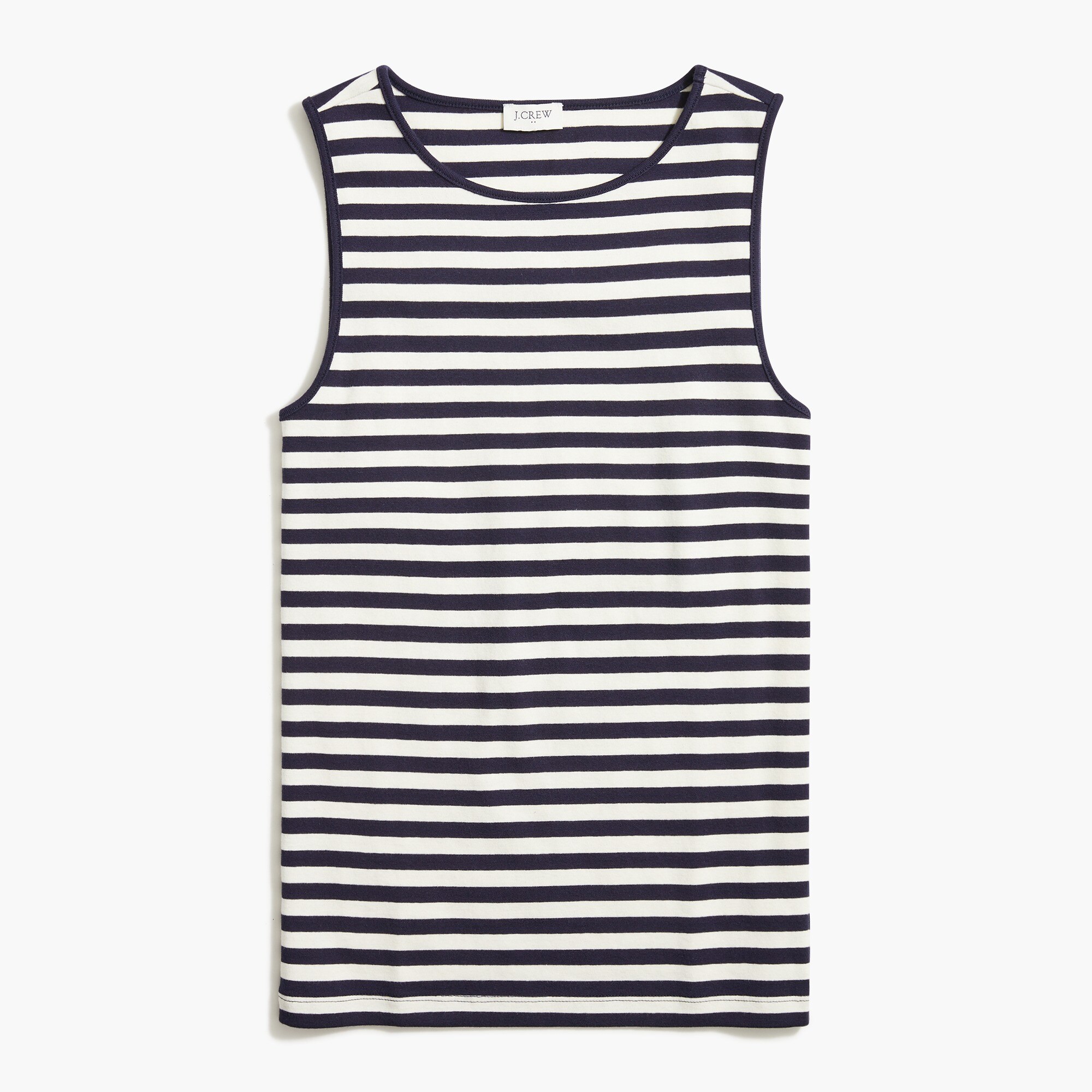 Striped shell tank top