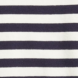 Striped shell tank top NAVY IVORY