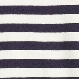 Striped shell tank top NAVY IVORY