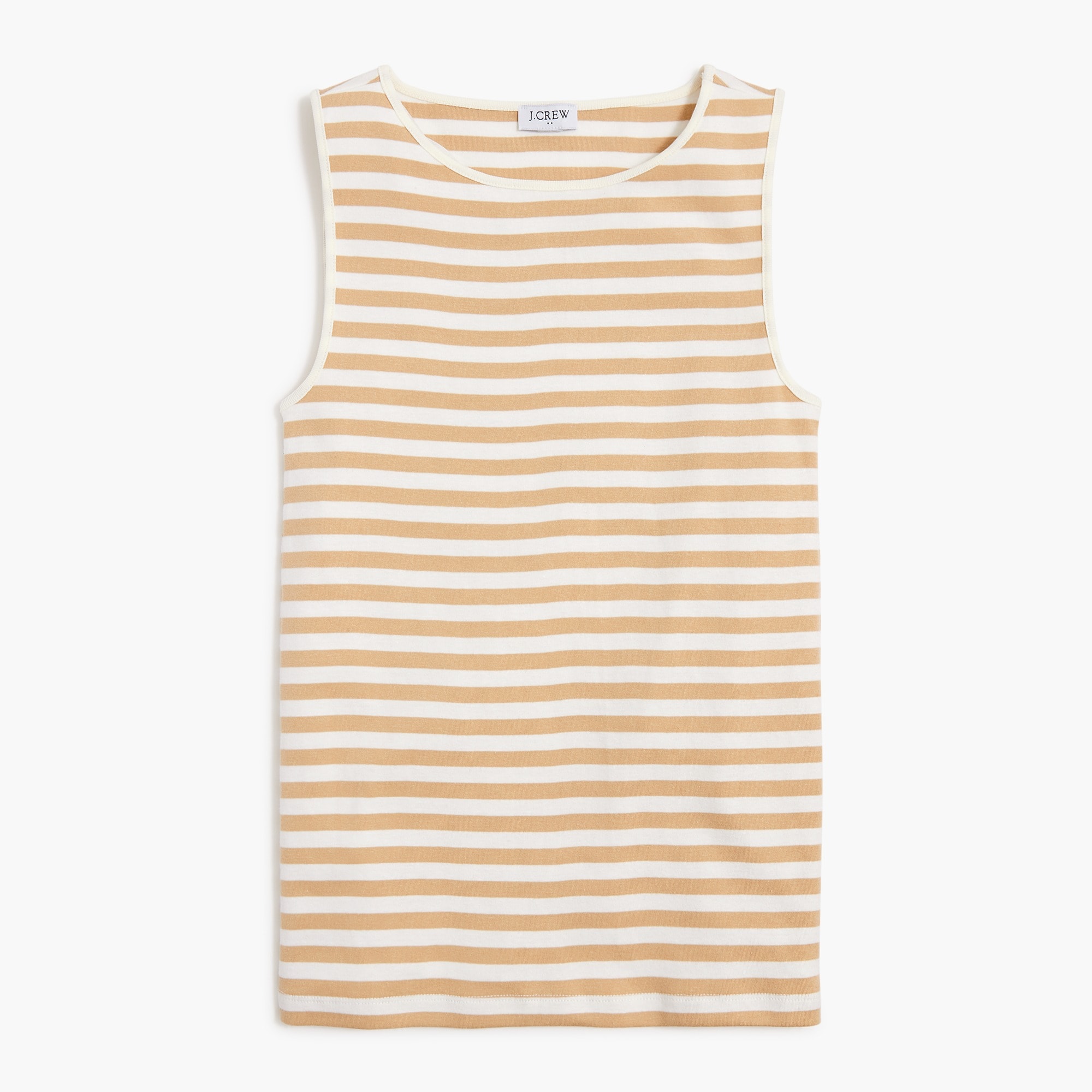 striped shell tank top for women
