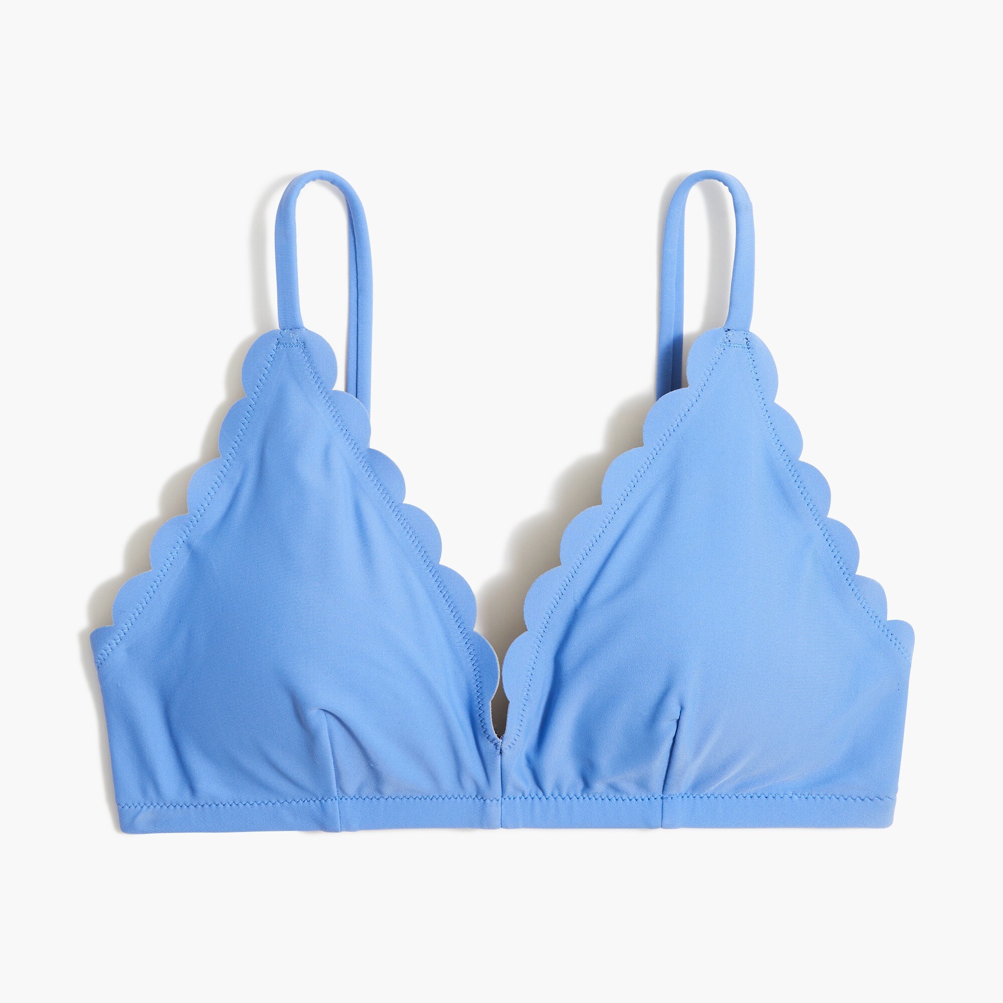 Scalloped bikini top