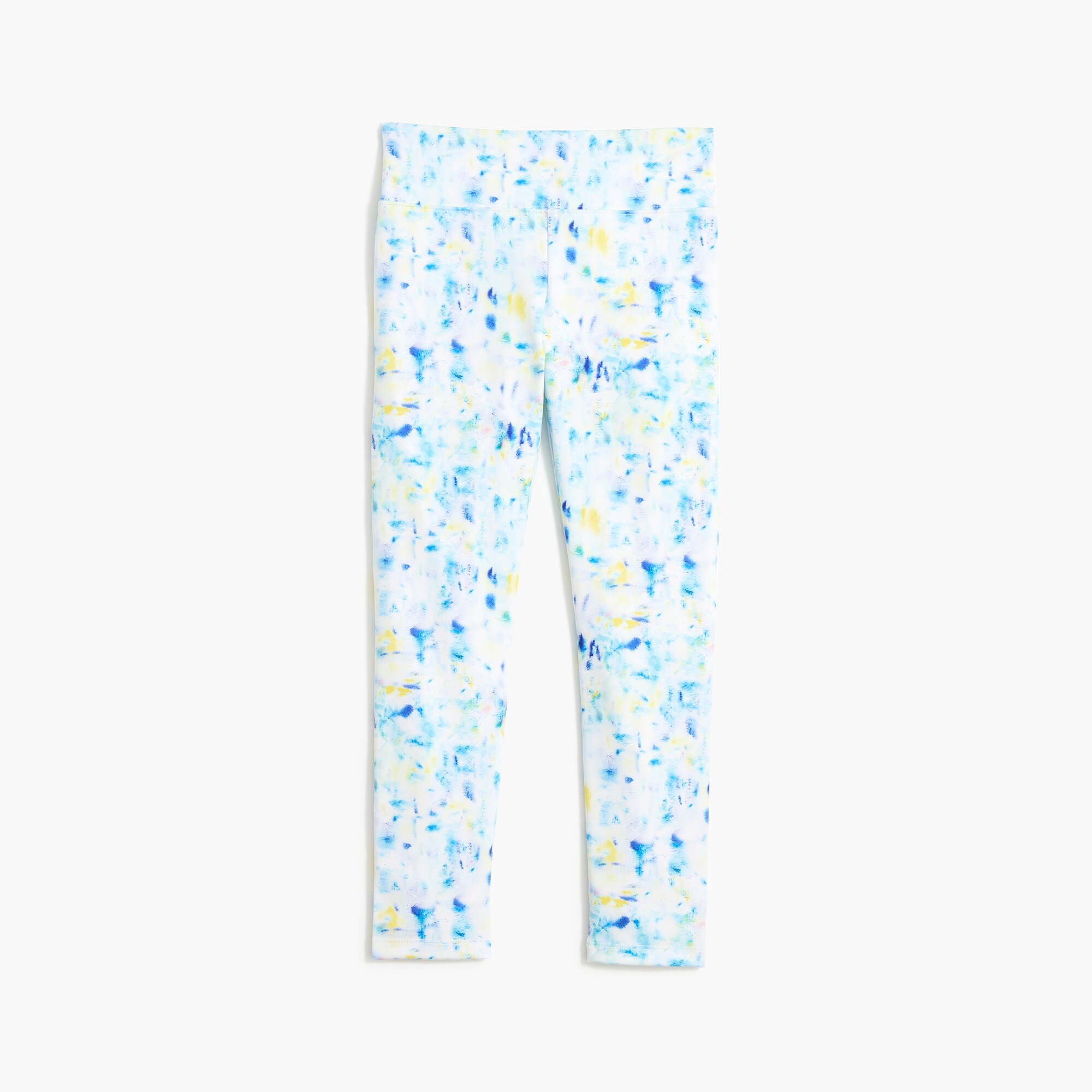 Girls' tie-dyed active leggings