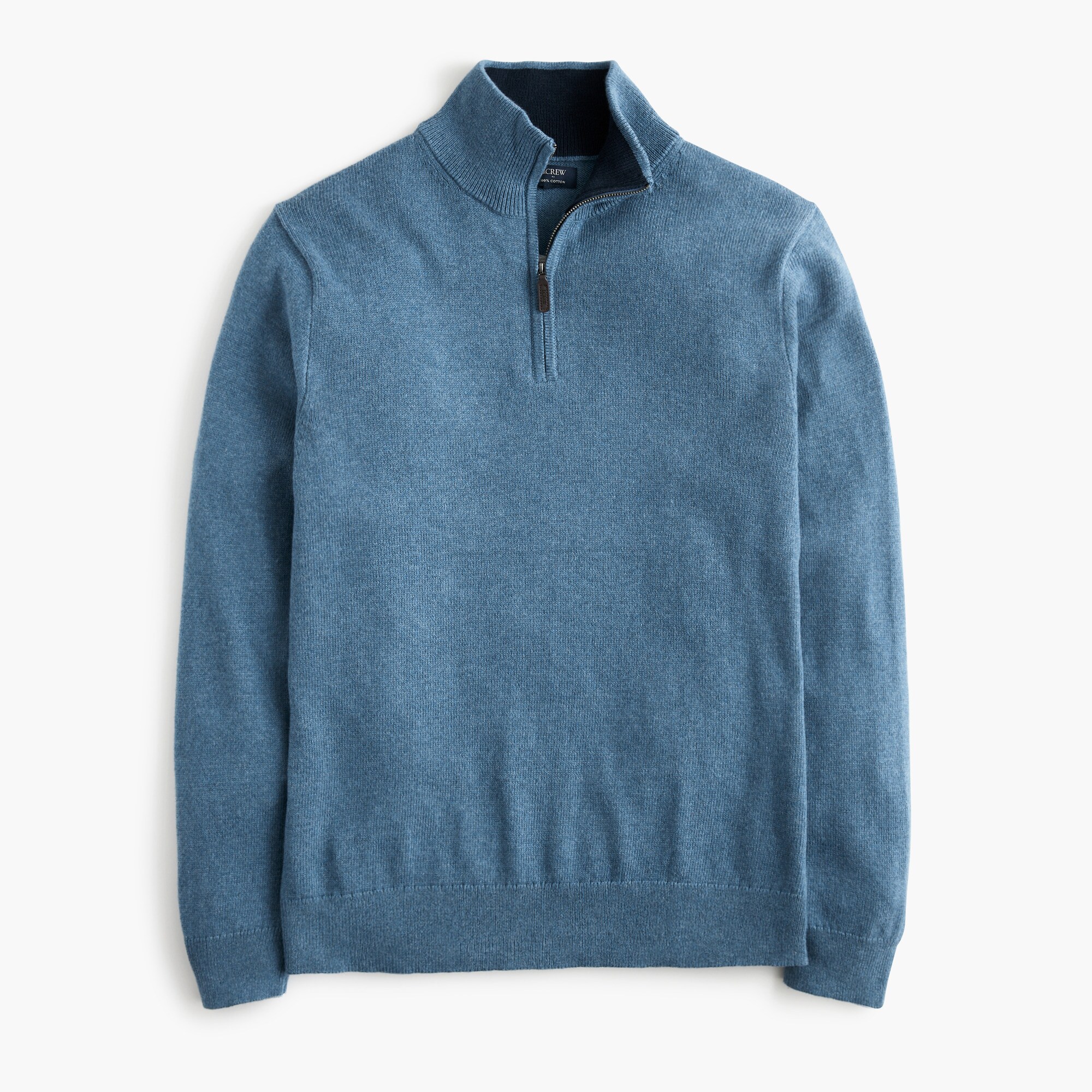 Cotton half-zip sweater