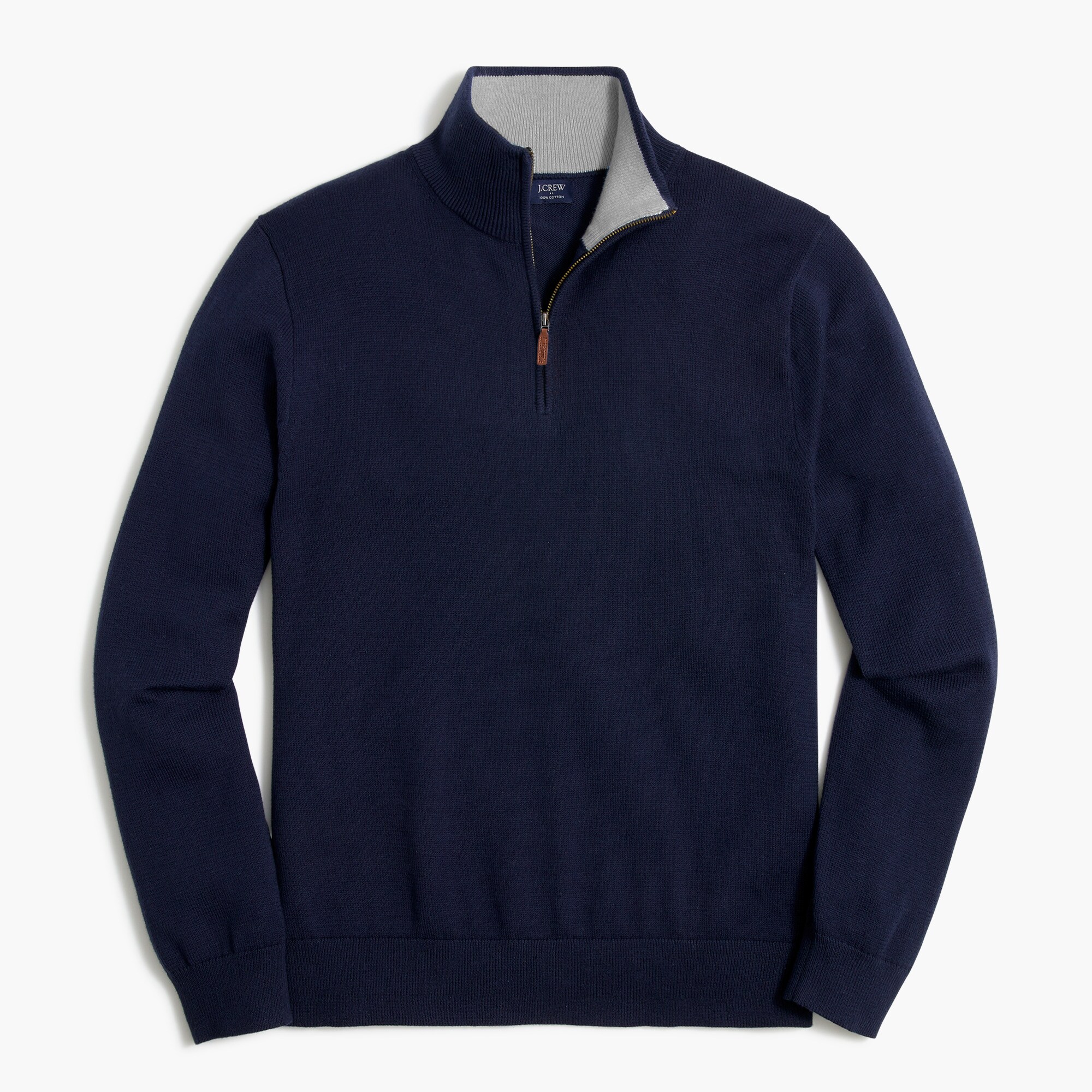 mens Cotton quarter-zip sweater
