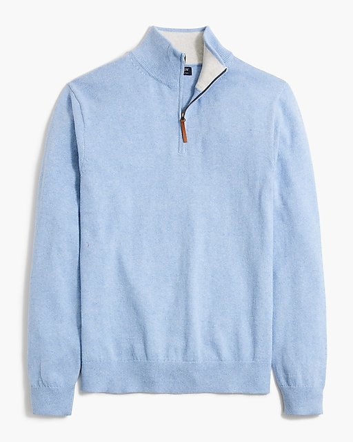 mens Cotton half-zip sweater