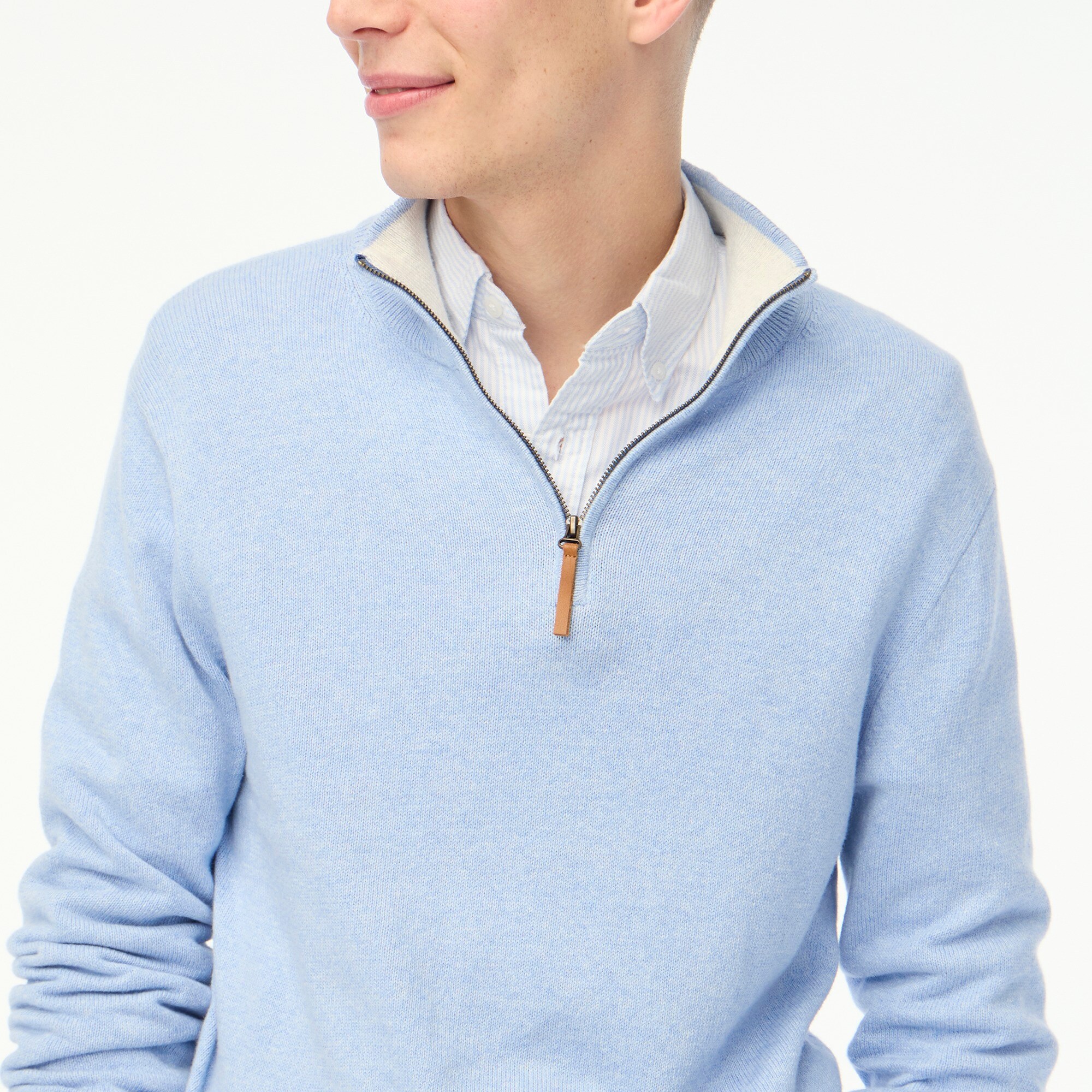 mens Cotton half-zip sweater