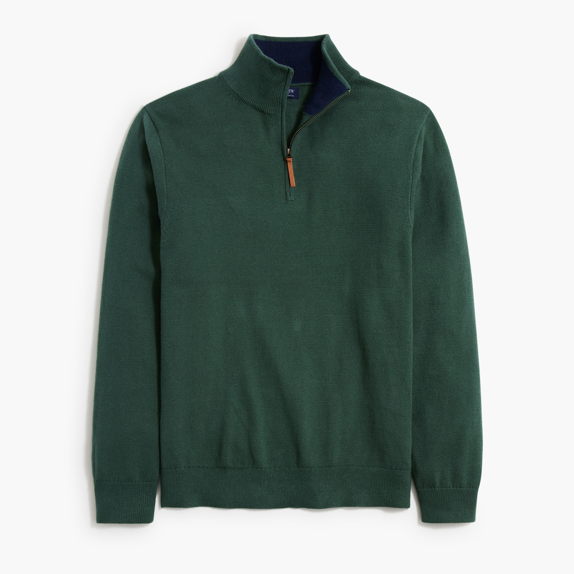 Cotton quarter-zip sweater