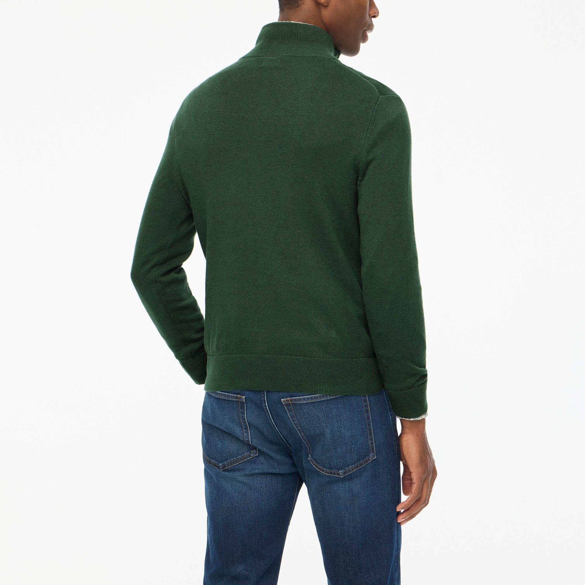 Cotton half-zip sweater