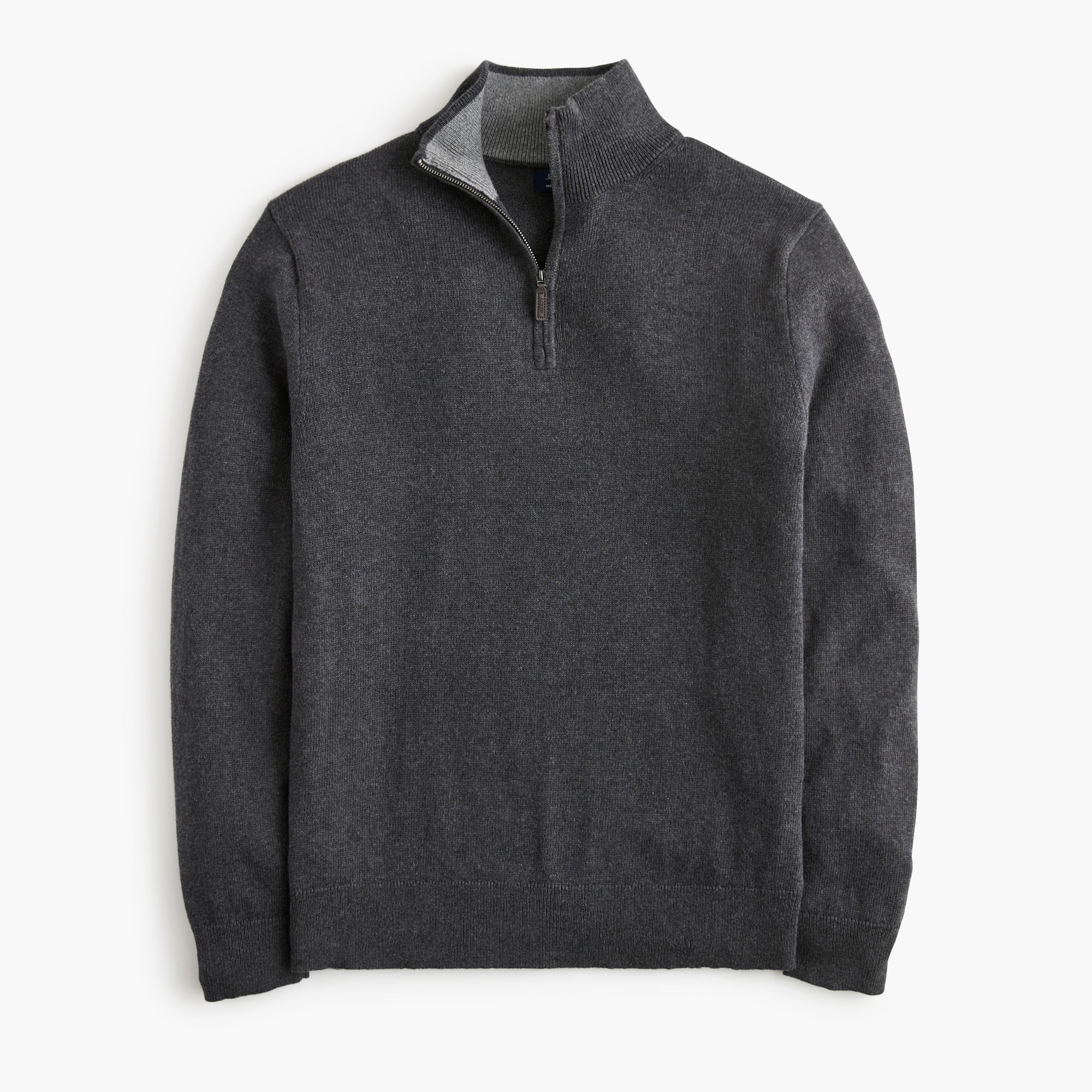  Cotton half-zip sweater