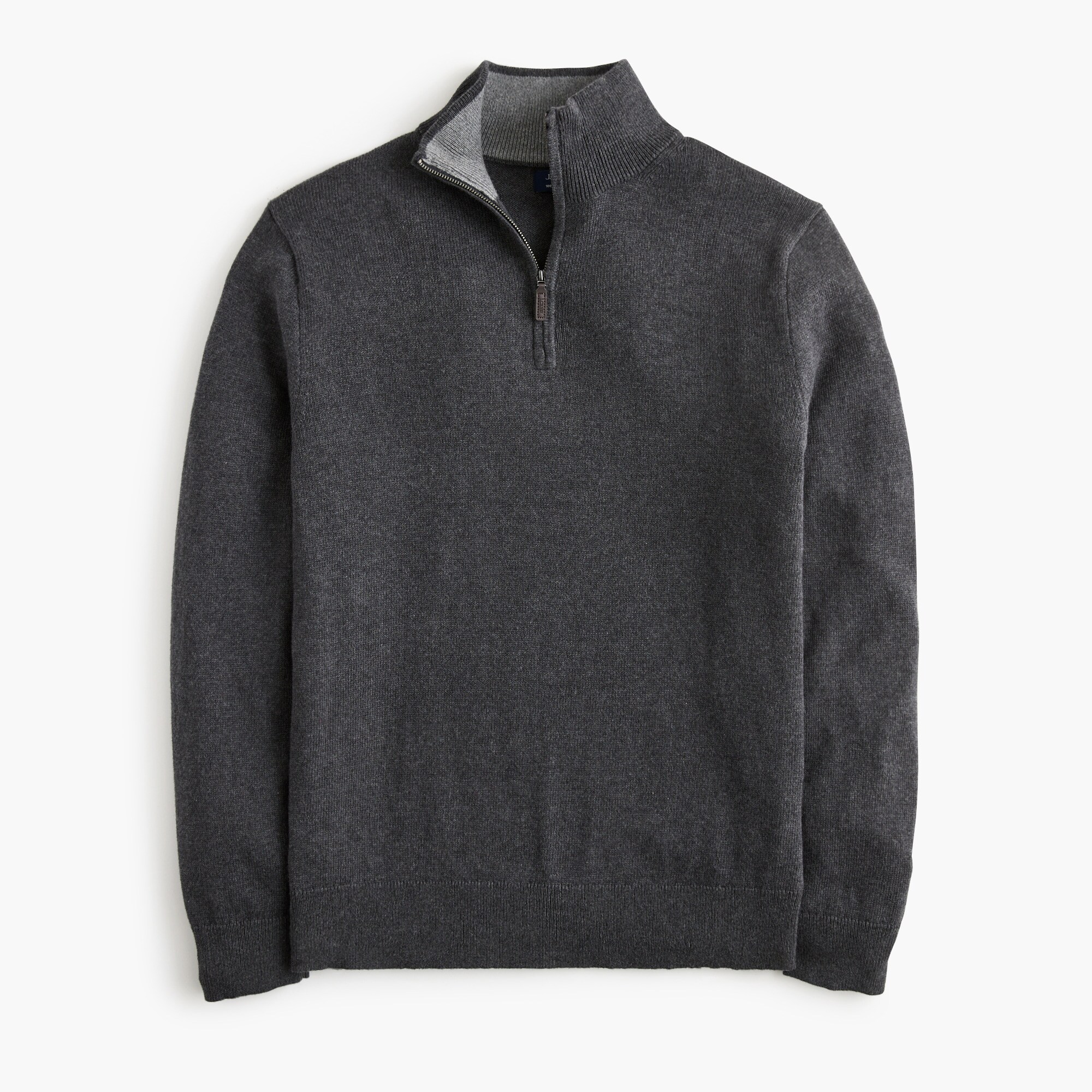 Cotton half-zip sweater