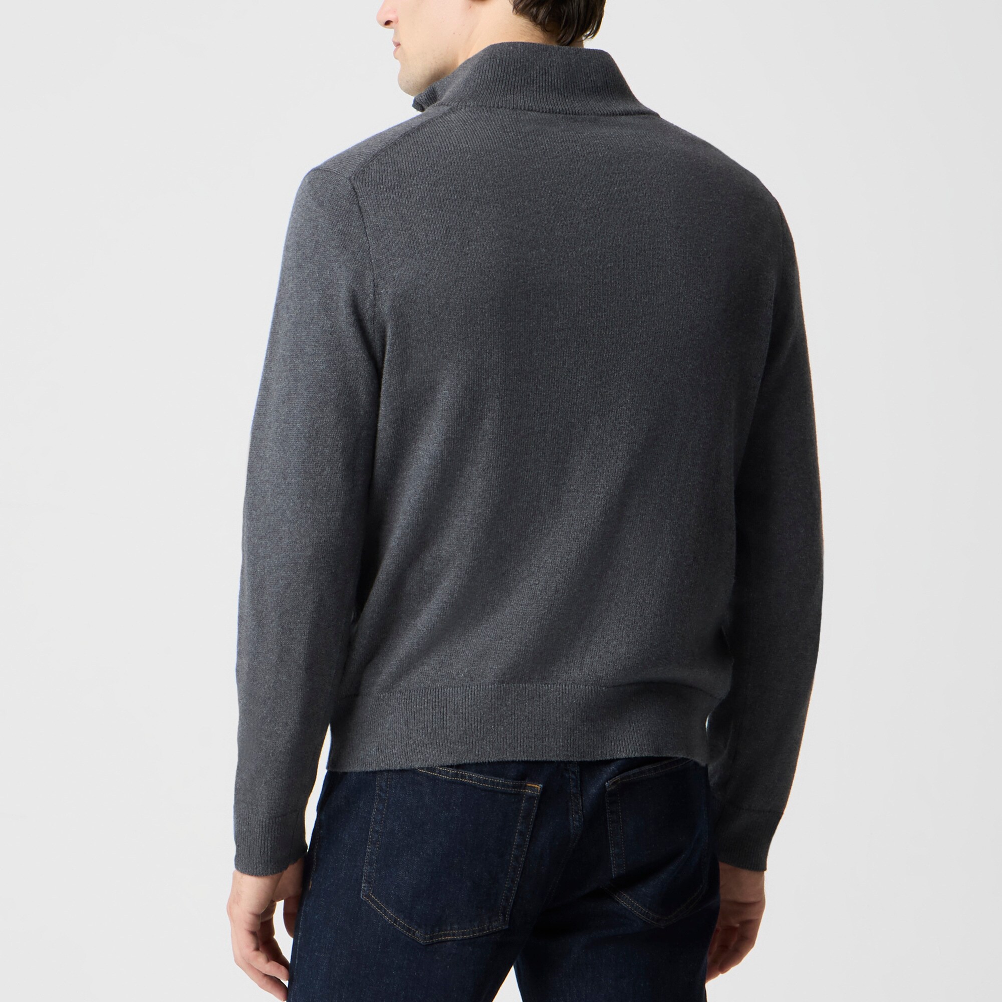 Cotton quarter-zip sweater
