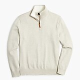 Cotton half-zip sweater