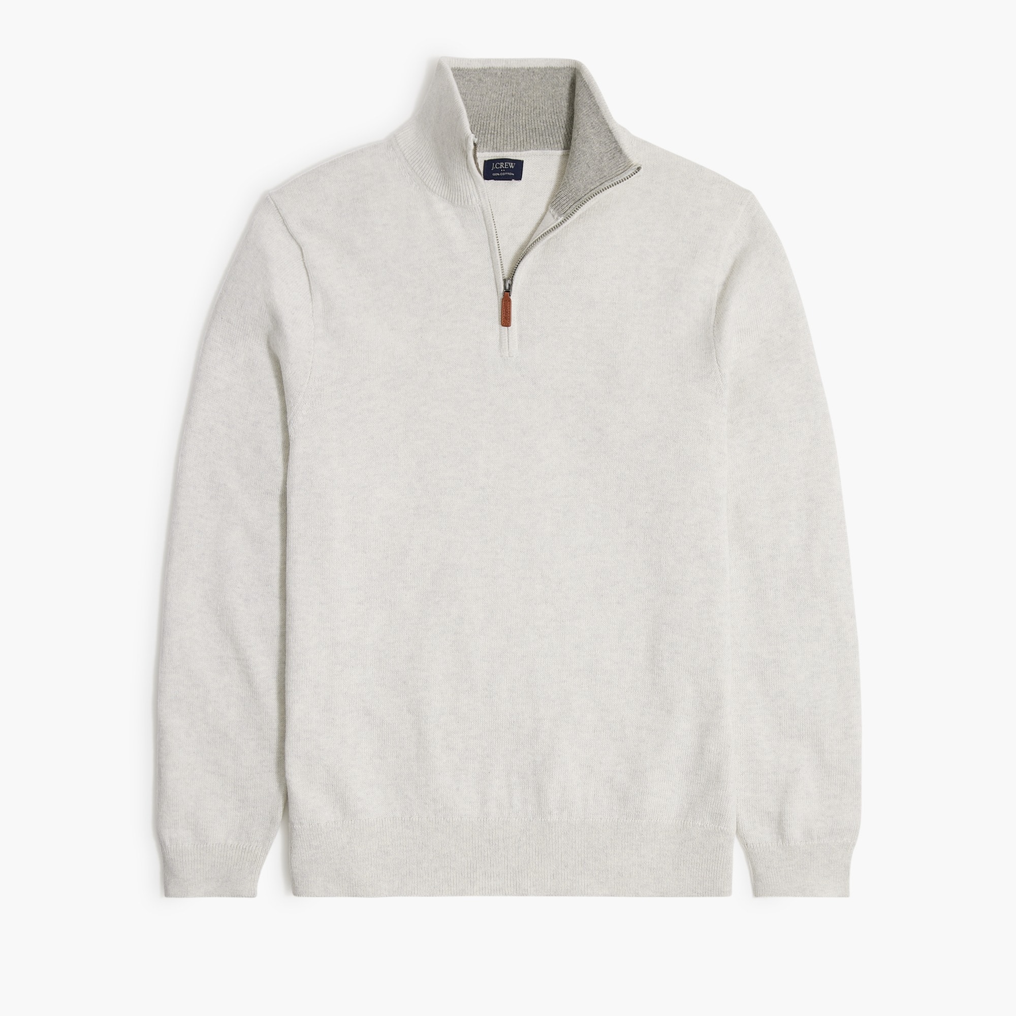  Cotton half-zip sweater