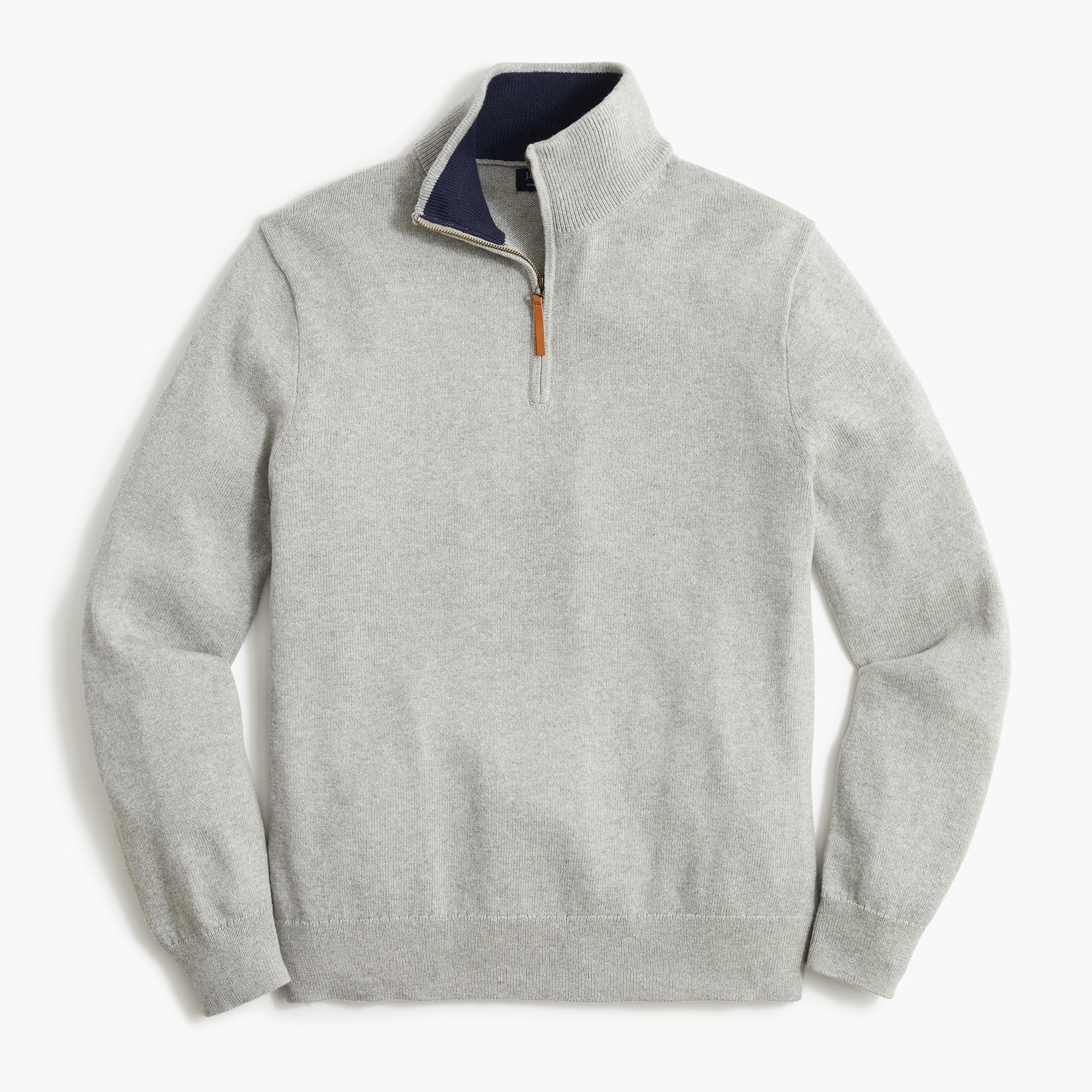  Cotton half-zip sweater