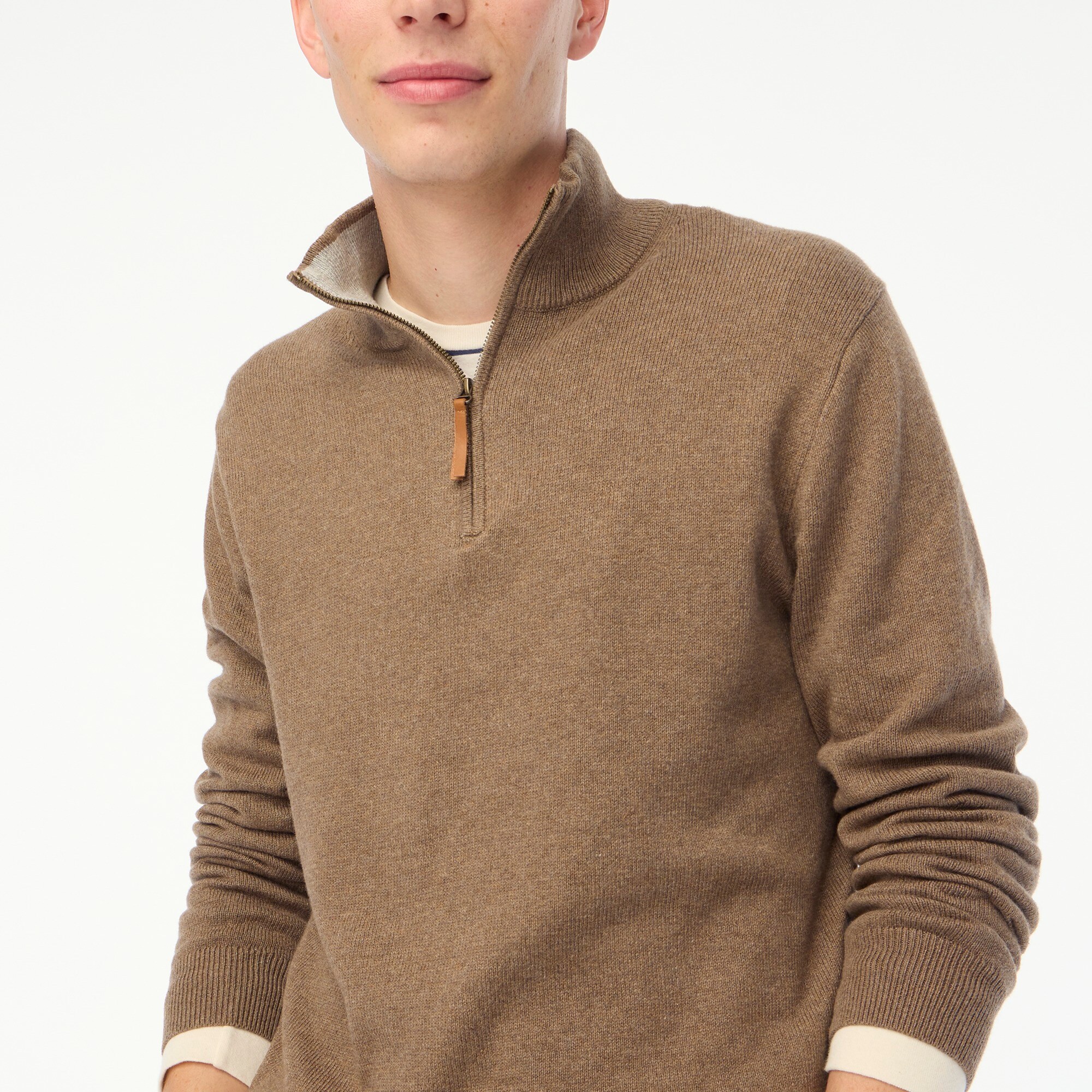mens Cotton half-zip sweater
