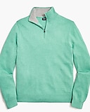 Cotton half-zip sweater