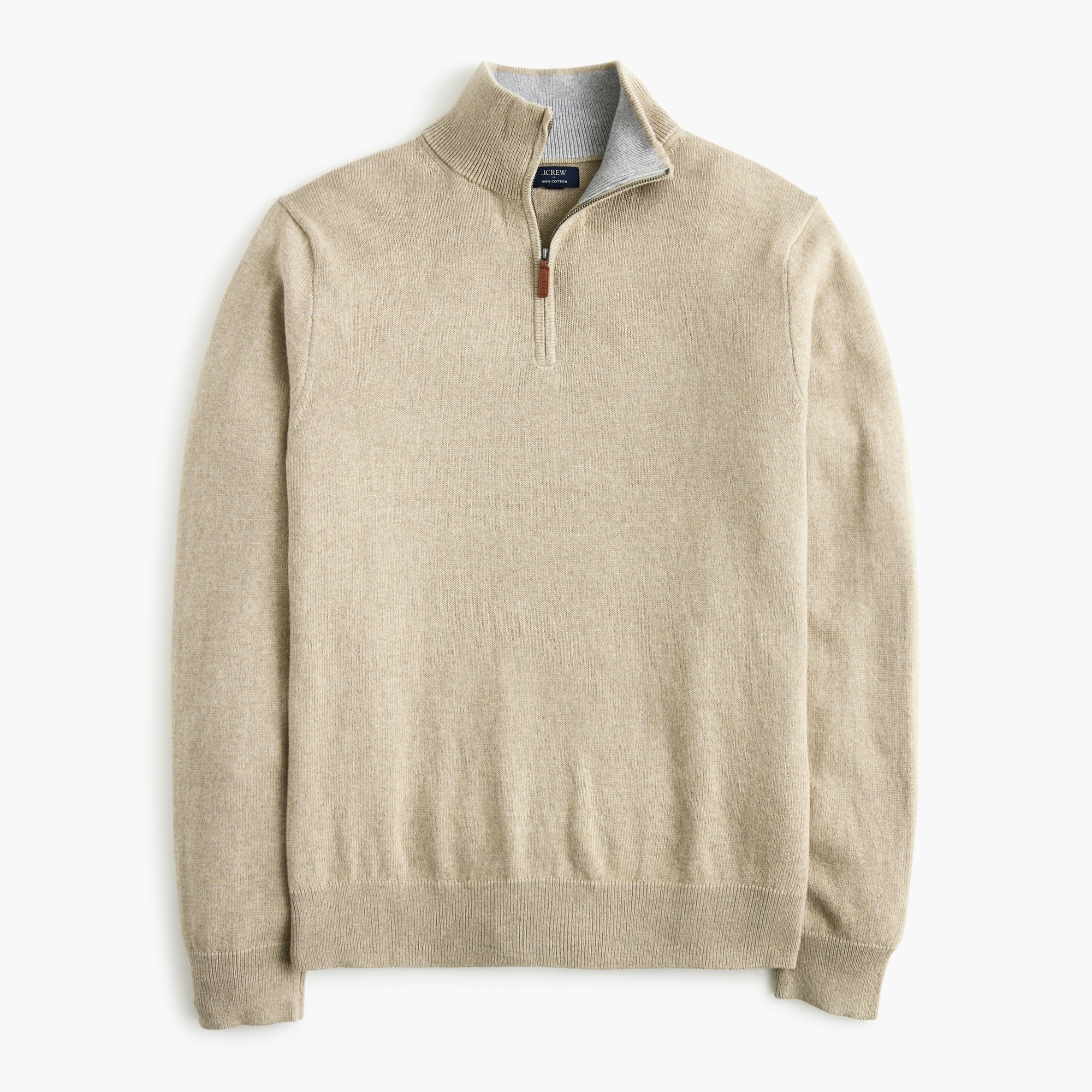 mens Cotton quarter-zip sweater