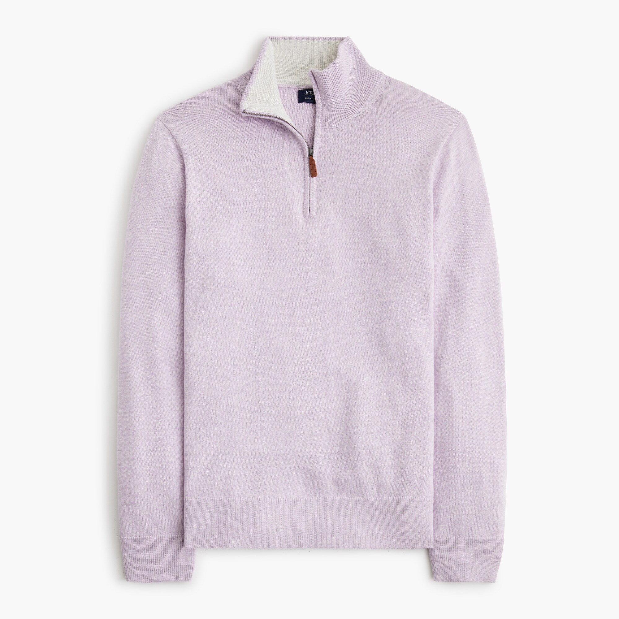 mens Cotton quarter-zip sweater