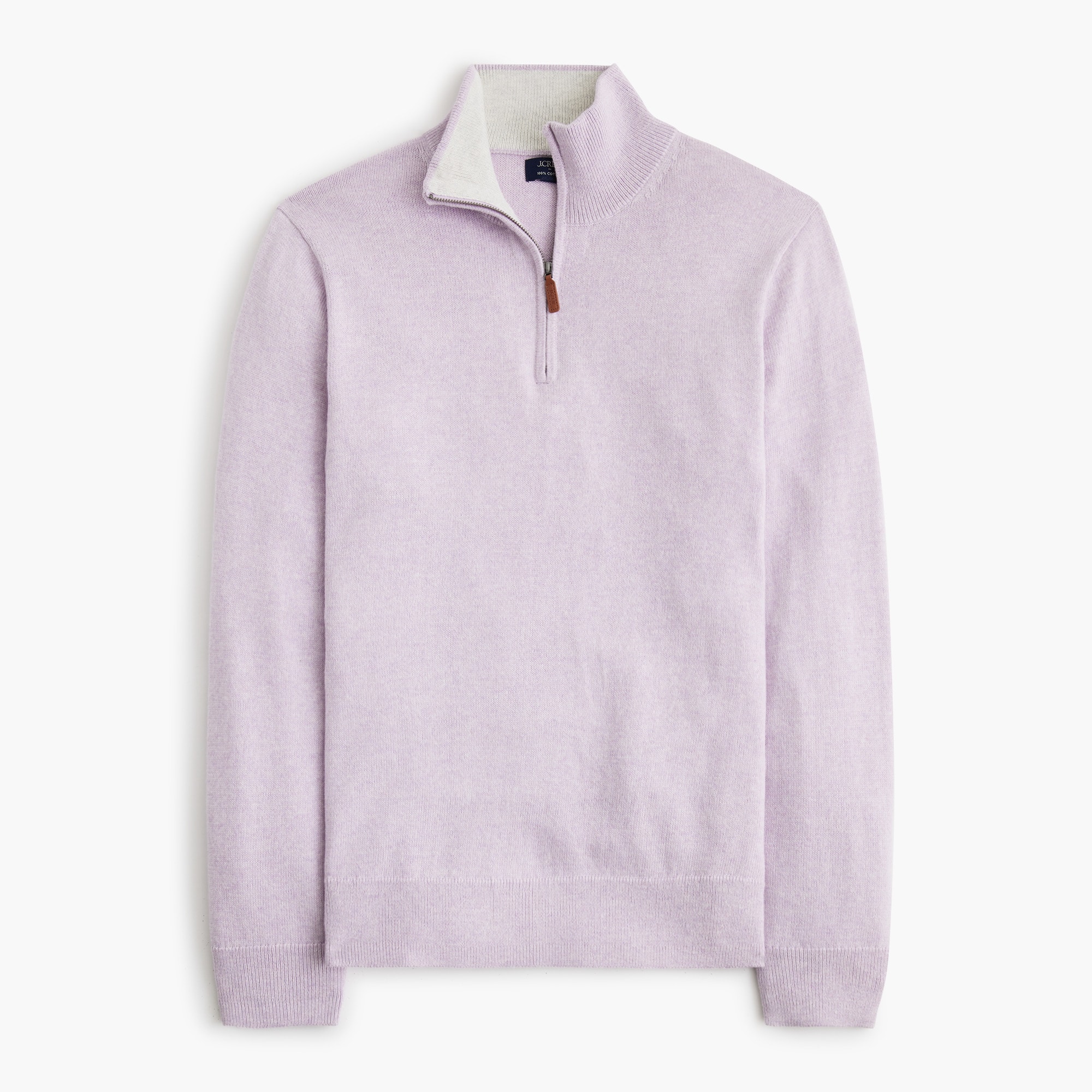 Cotton quarter-zip sweater