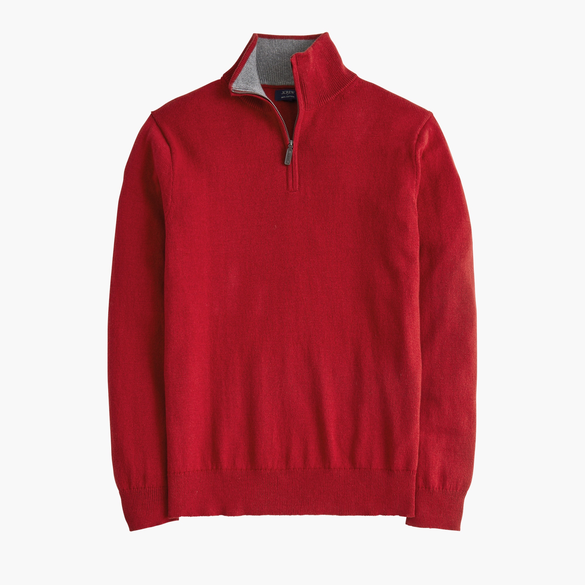 mens Cotton half-zip sweater