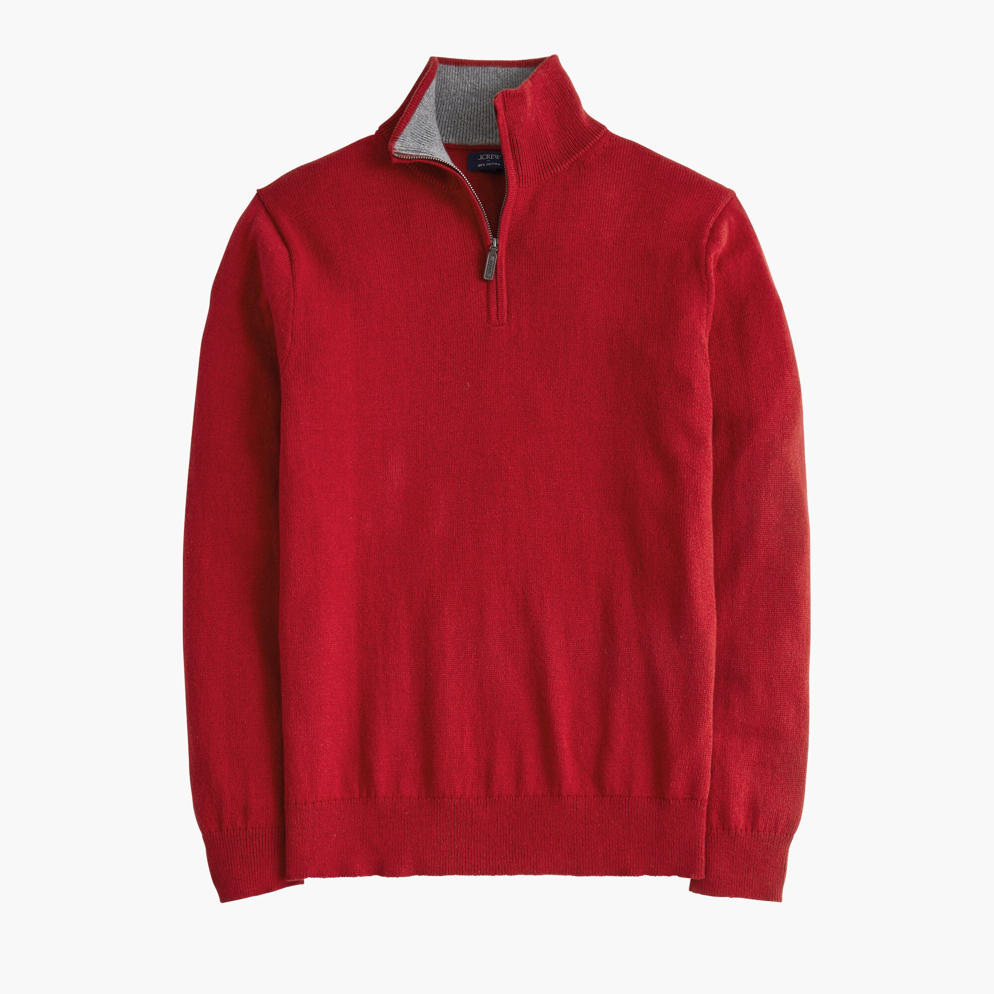 Cotton quarter-zip sweater