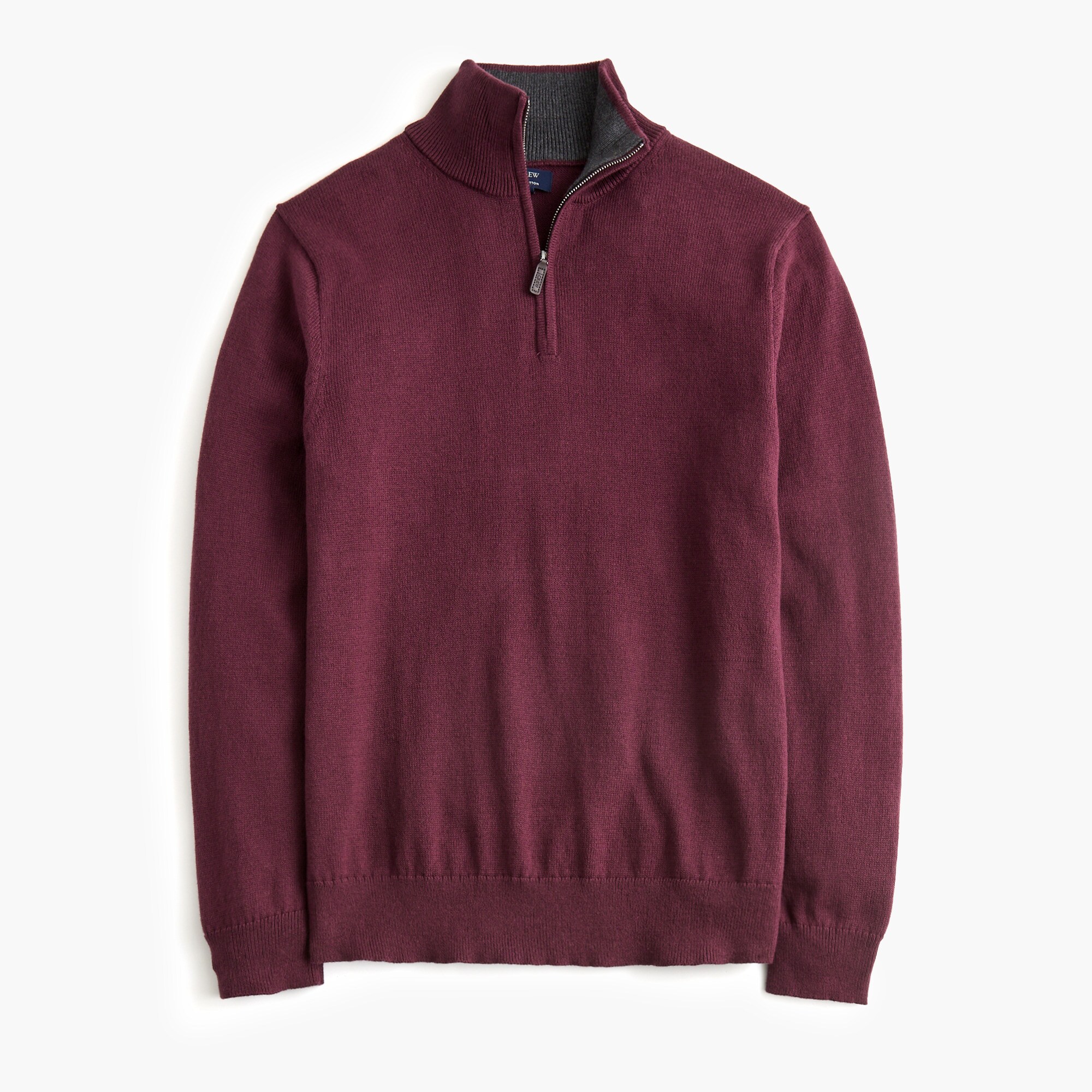  Cotton quarter-zip sweater
