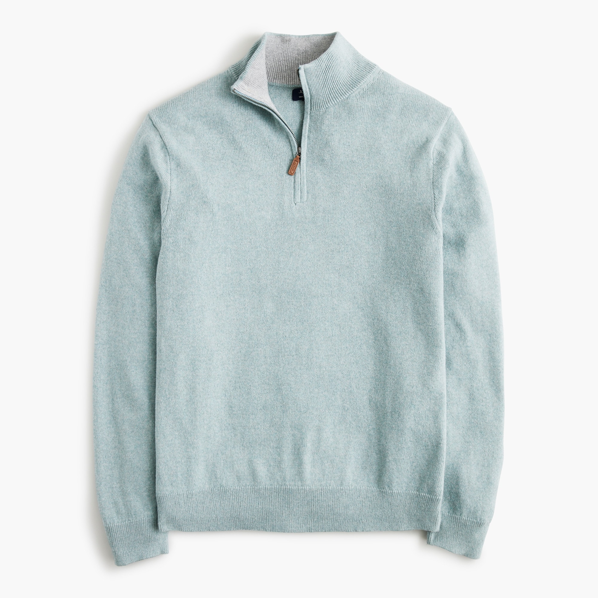  Cotton half-zip sweater