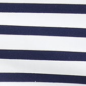 Ruched one-shoulder one-piece in stripe WHITE NAVY