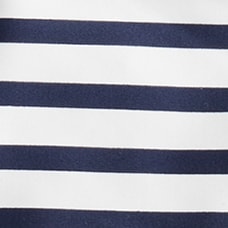 String hipster bikini bottom in stripe WHITE NAVY