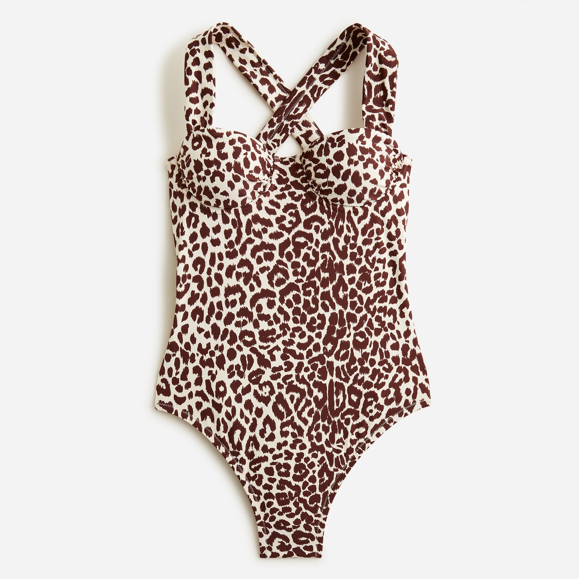 J crew deals leopard swimsuit