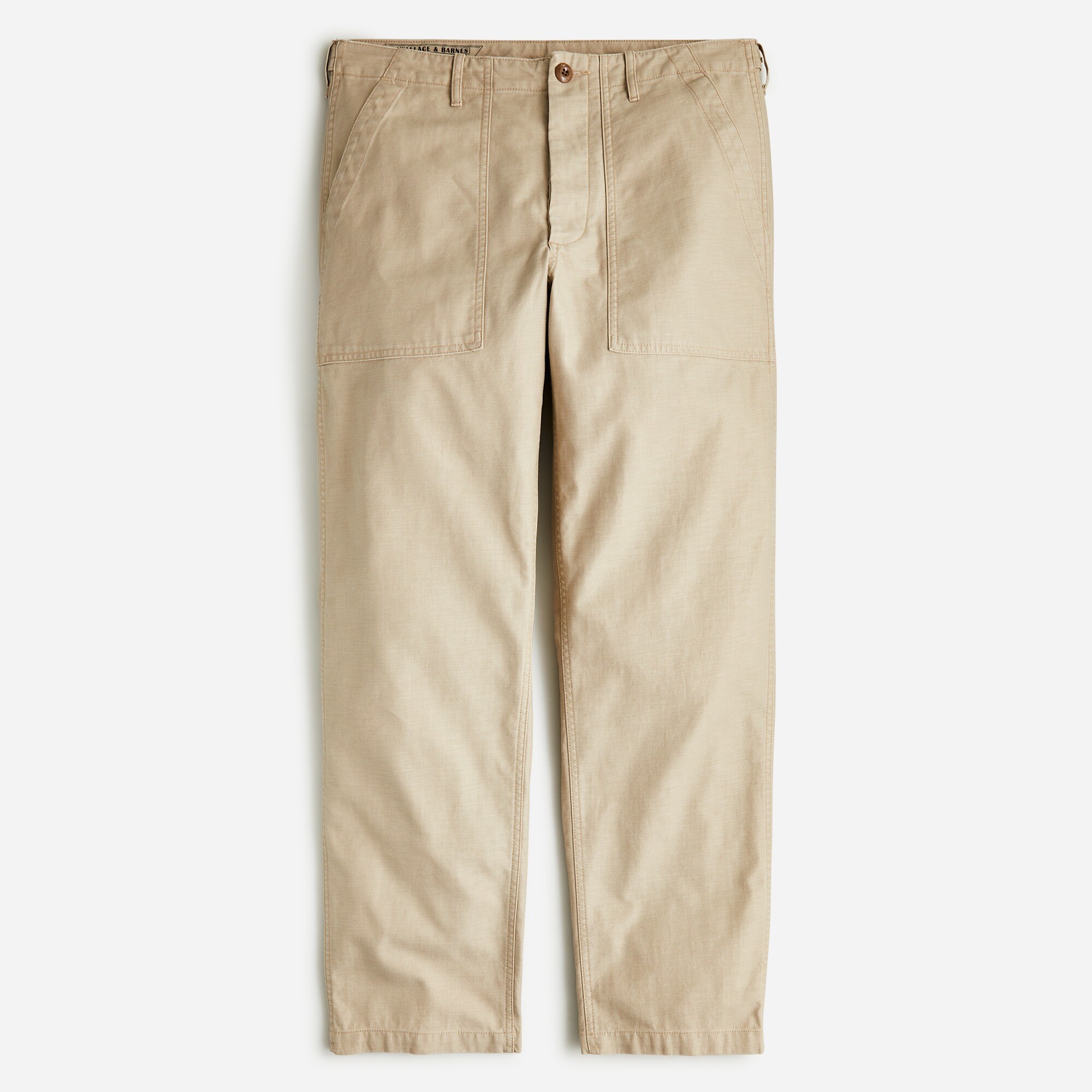 J.Crew: Camp Pant In Slub Cotton For Men