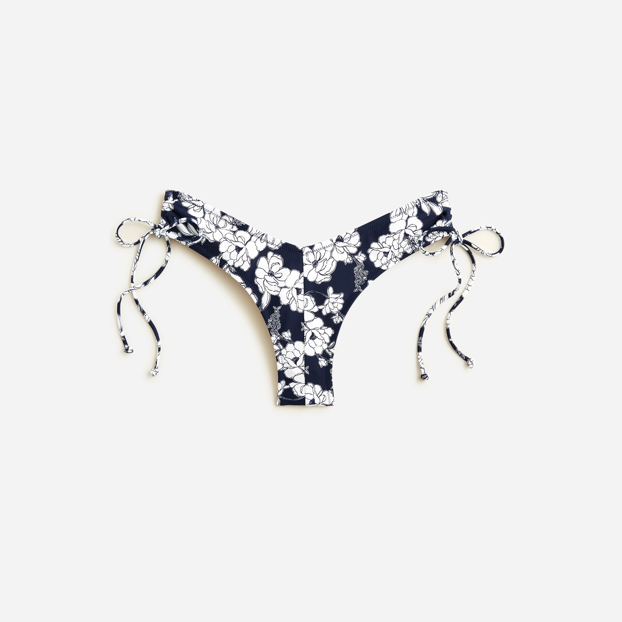 Hipster curved-waist cheeky bikini bottom in magnolia floral