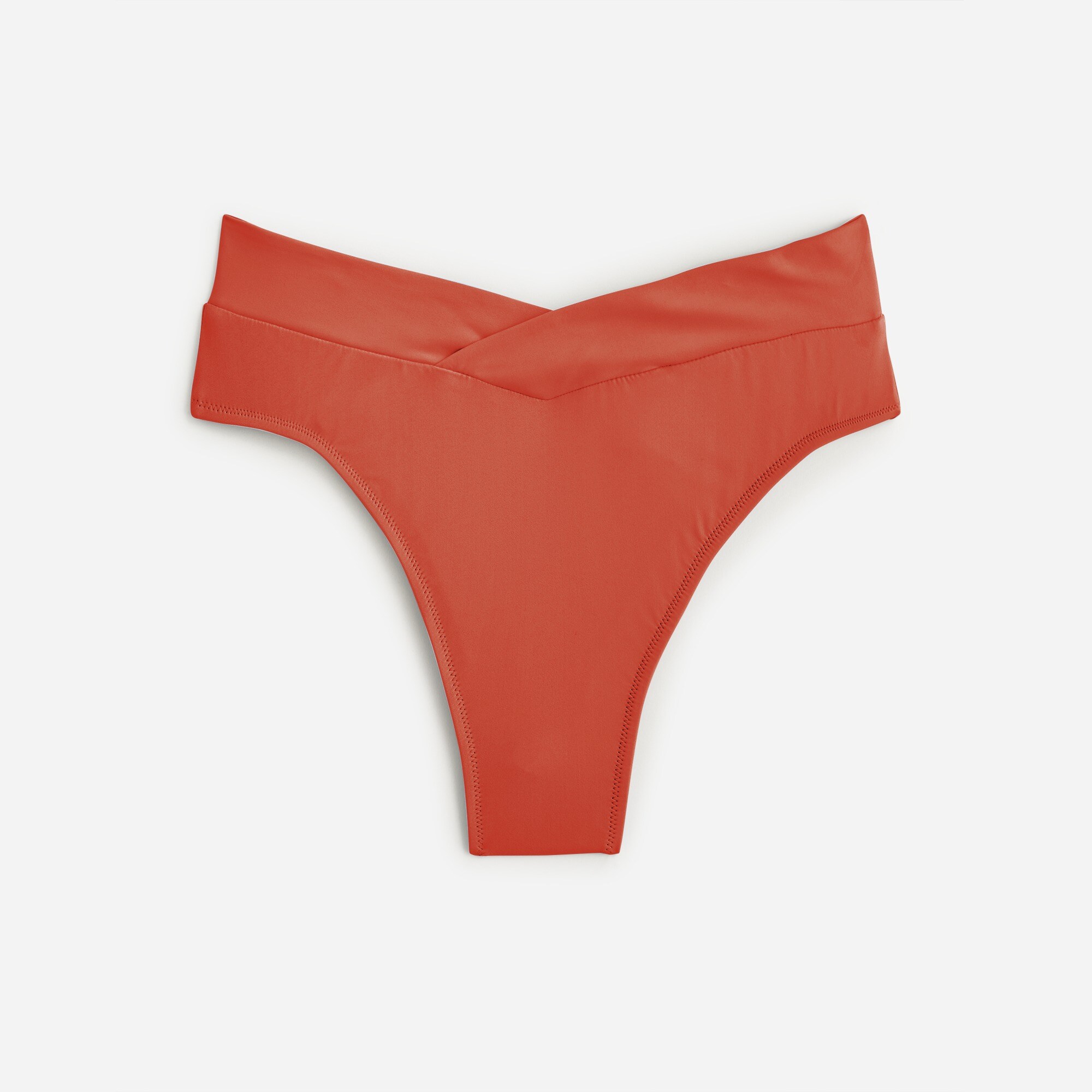Cross-front cheeky bikini bottom