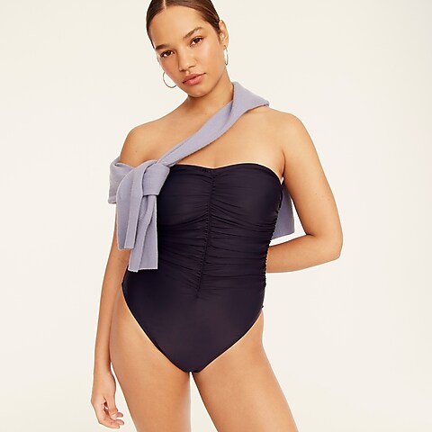 womens Ruched sweetheart one-piece