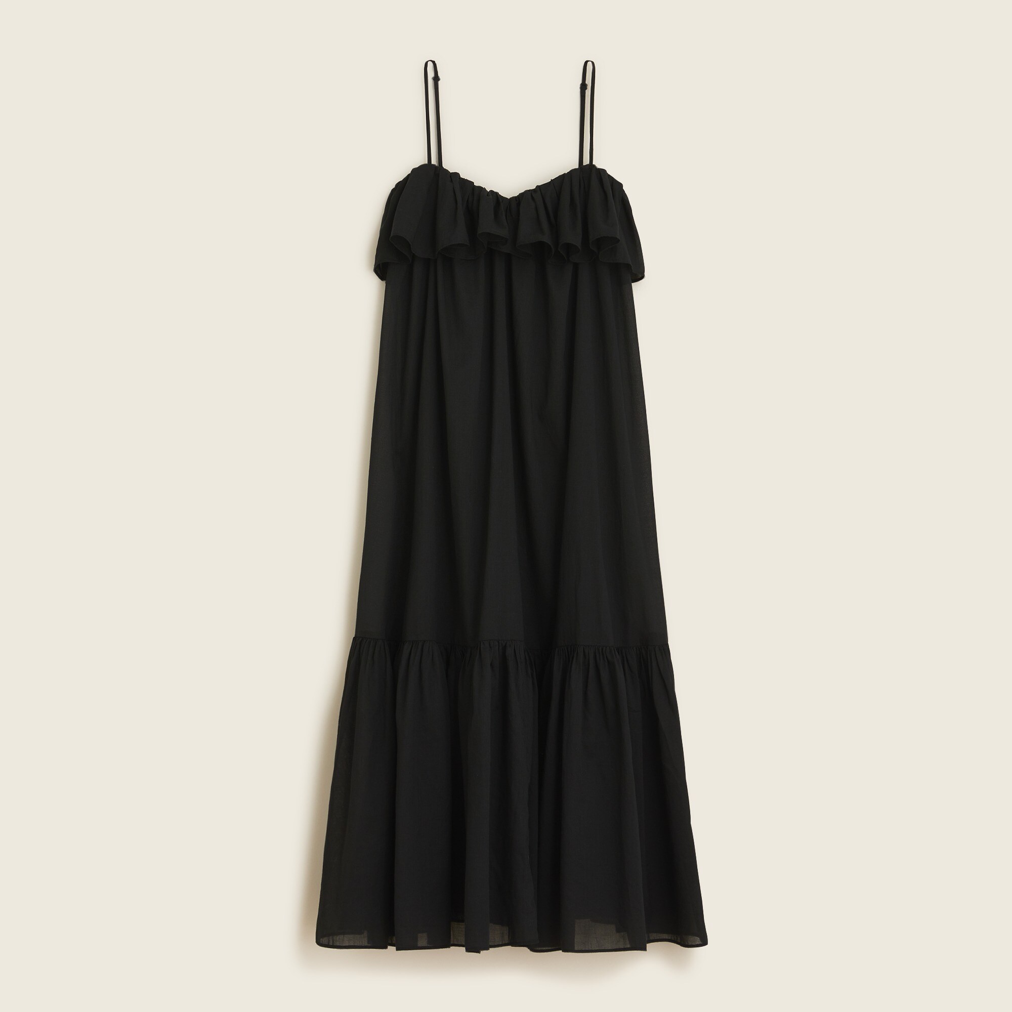 Spaghetti strap ruffle dress