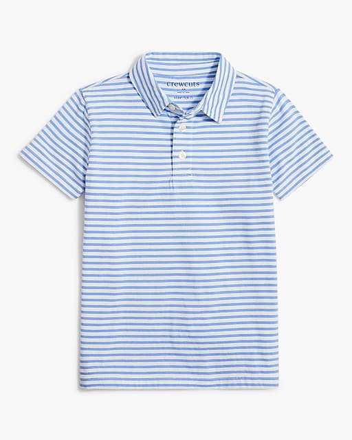  Boys' cotton striped polo shirt