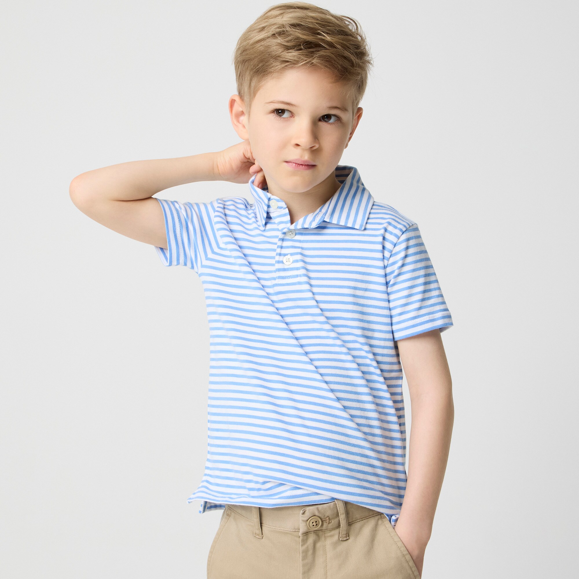 boys Boys' striped polo shirt