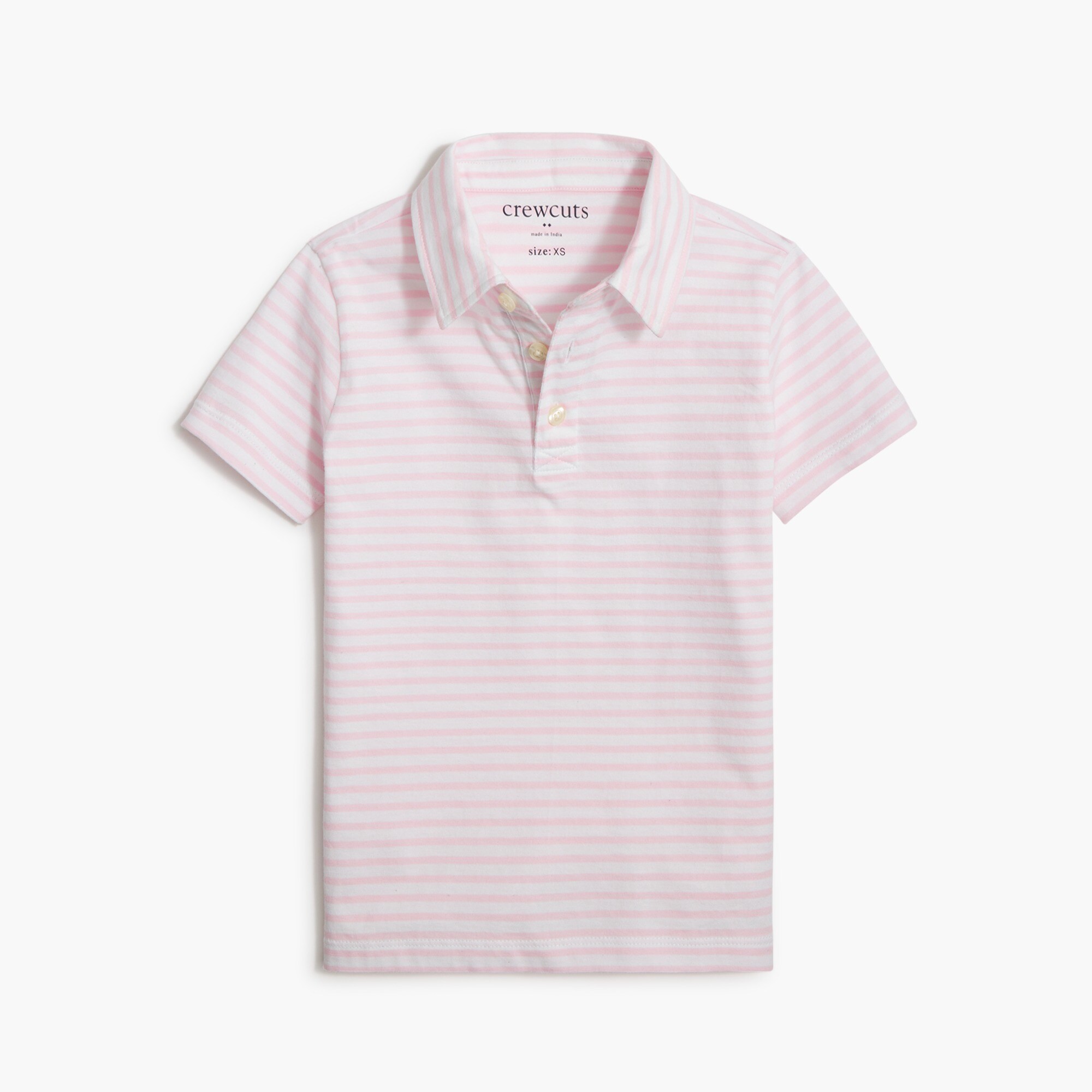  Boys' cotton striped polo shirt