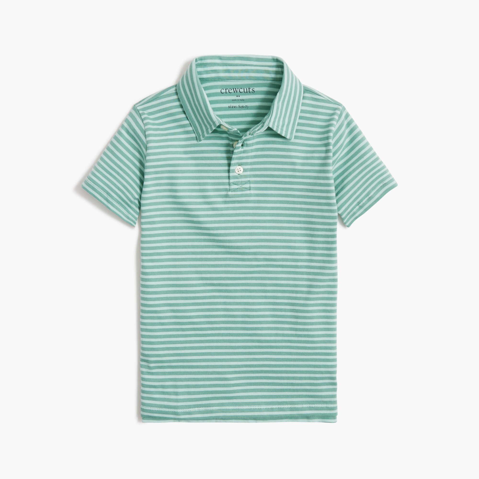 Boys' striped polo shirt