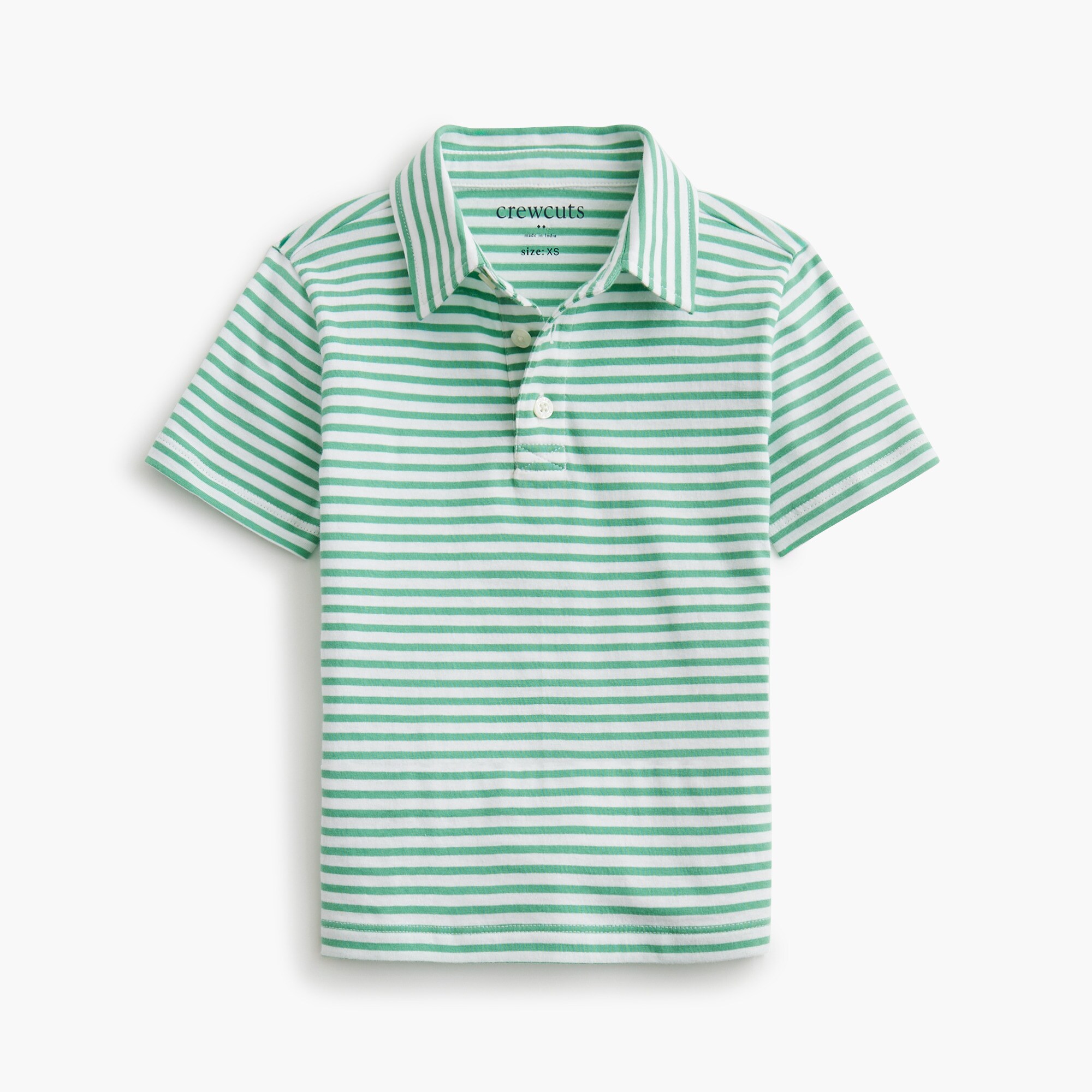  Boys' cotton striped polo shirt