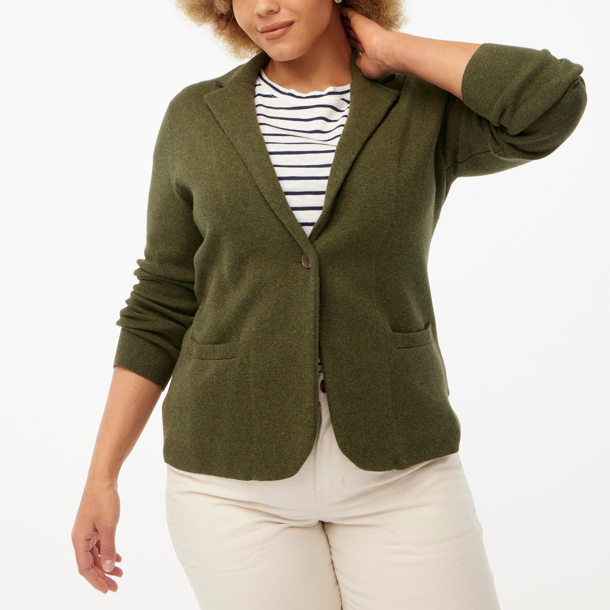 Petite schoolboy sweater blazer