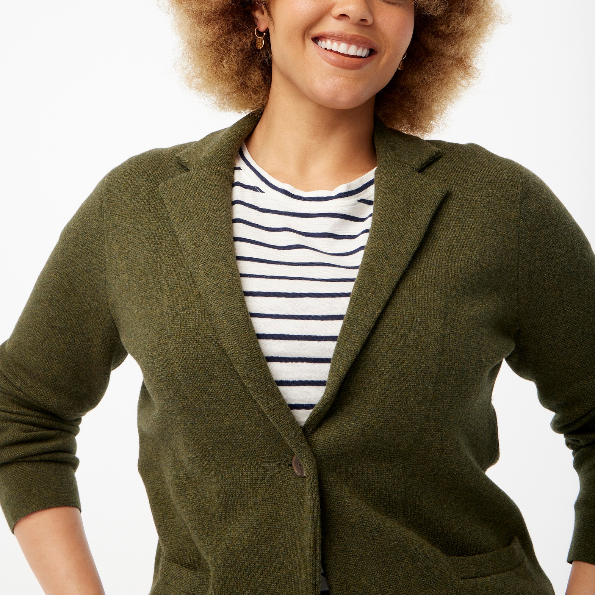 Petite schoolboy sweater blazer
