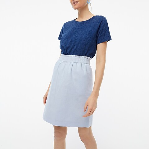 womens Linen-cotton city skirt