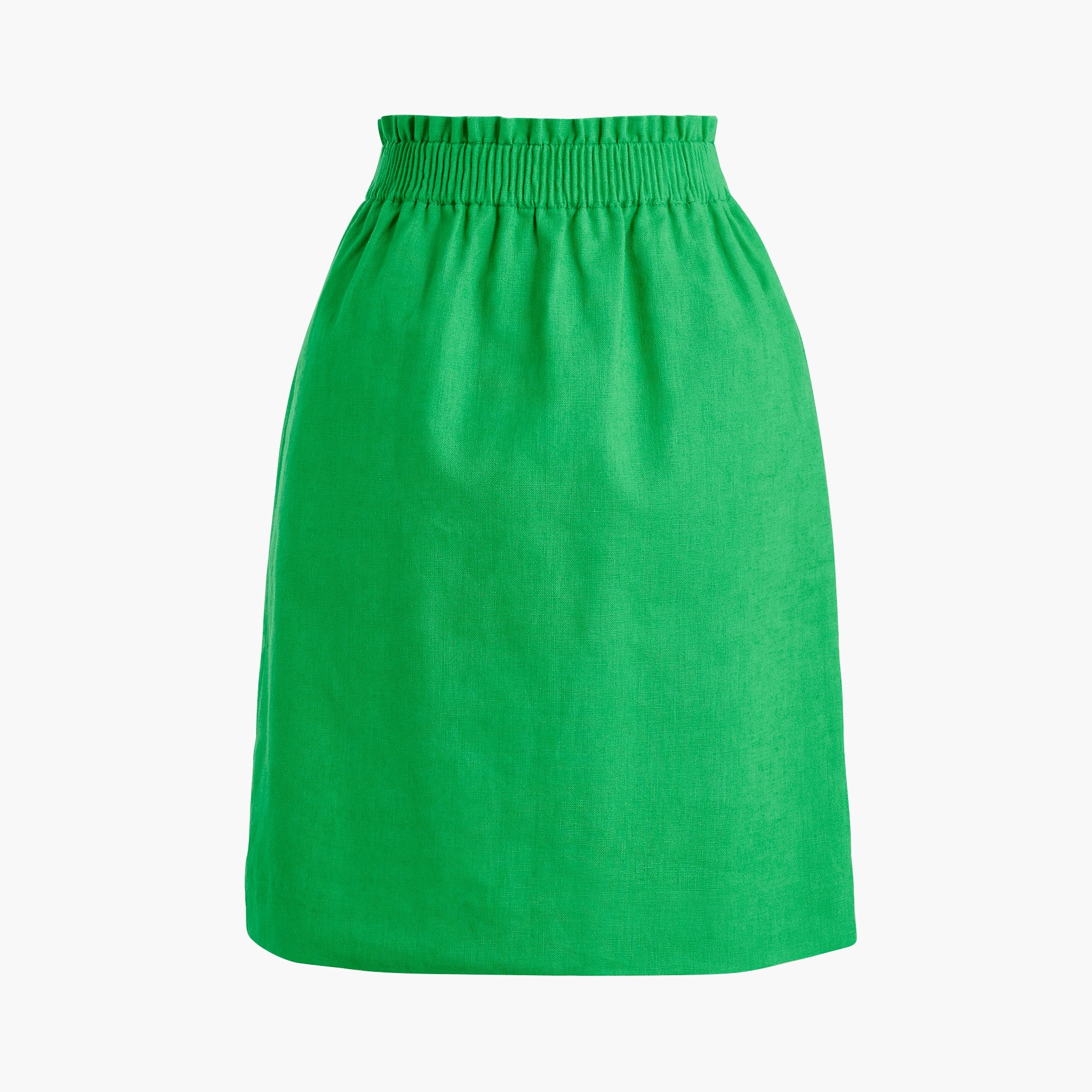 womens Linen-cotton blend city skirt
