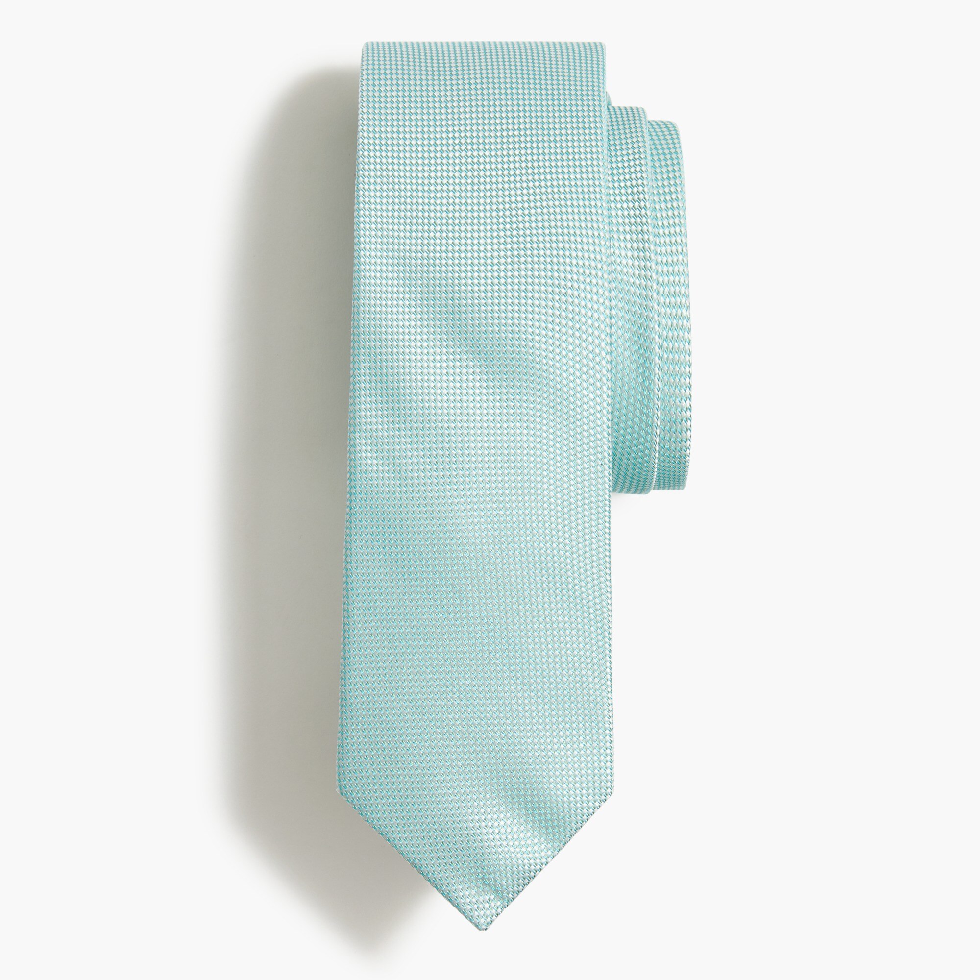 Green silk tie
