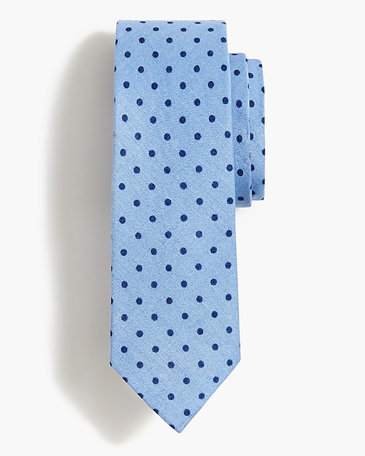 mens Blue dot tie