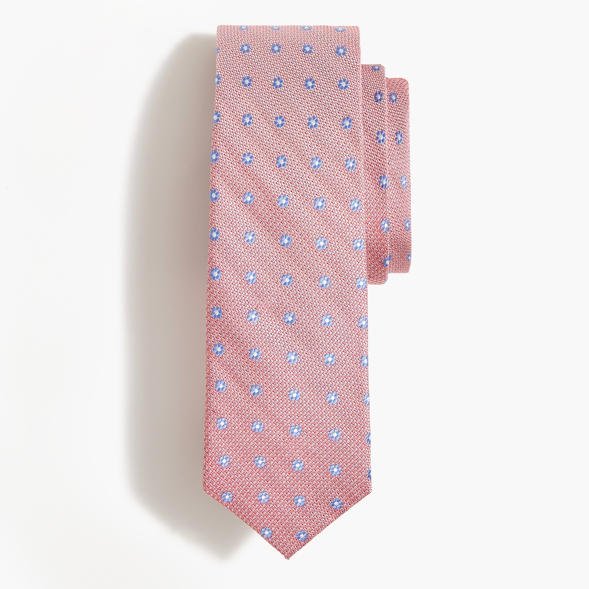 Red floral tie