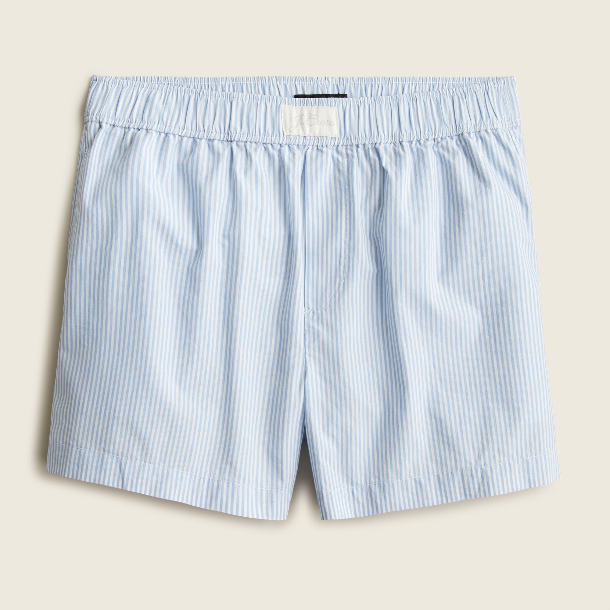 Cotton poplin boxer short in antique stripe