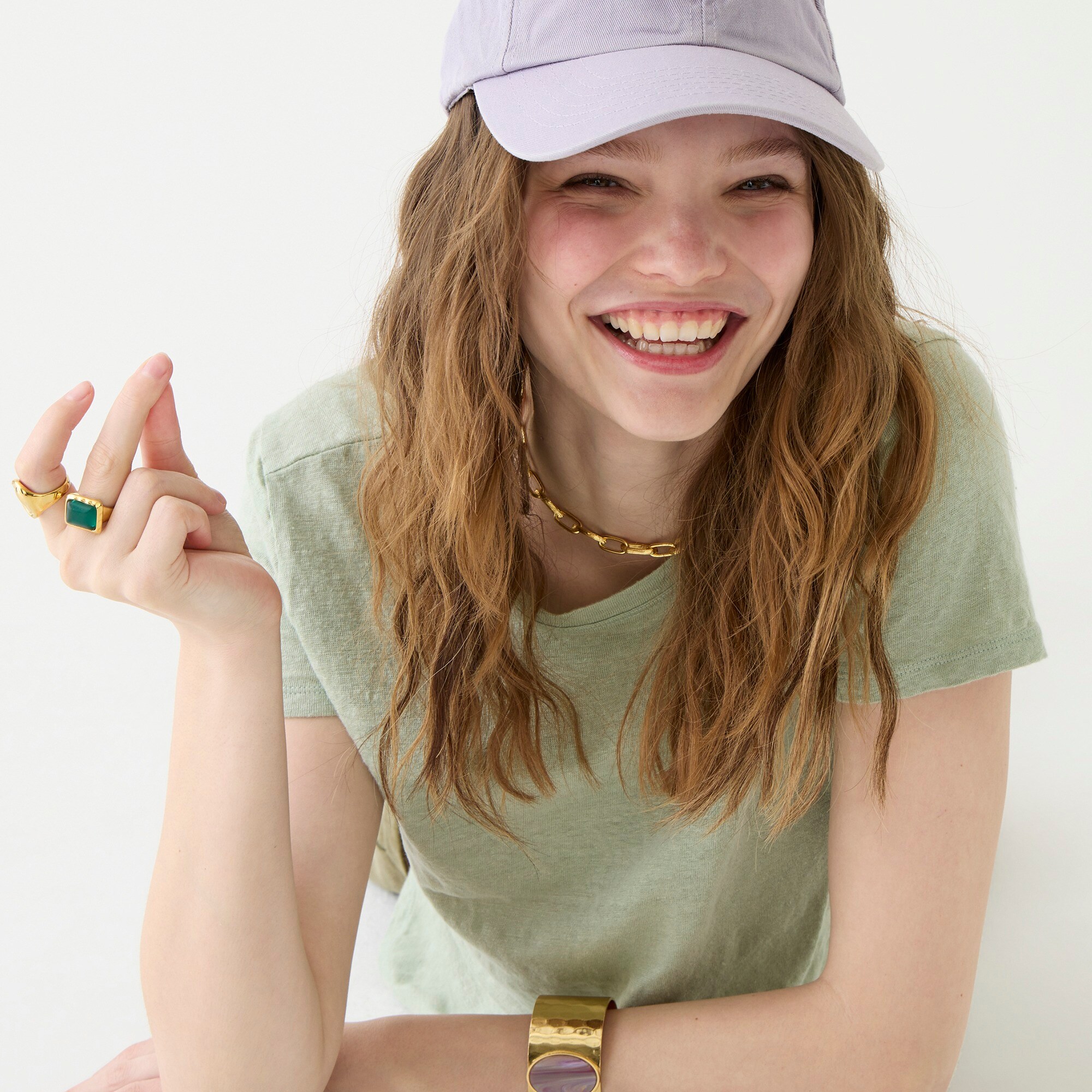 J.Crew Relaxed linen crewneck T-shirt